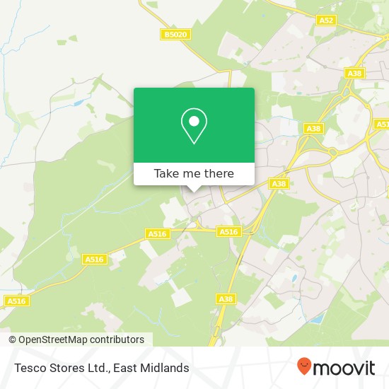 Tesco Stores Ltd. map