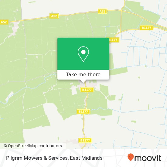 Pilgrim Mowers & Services map