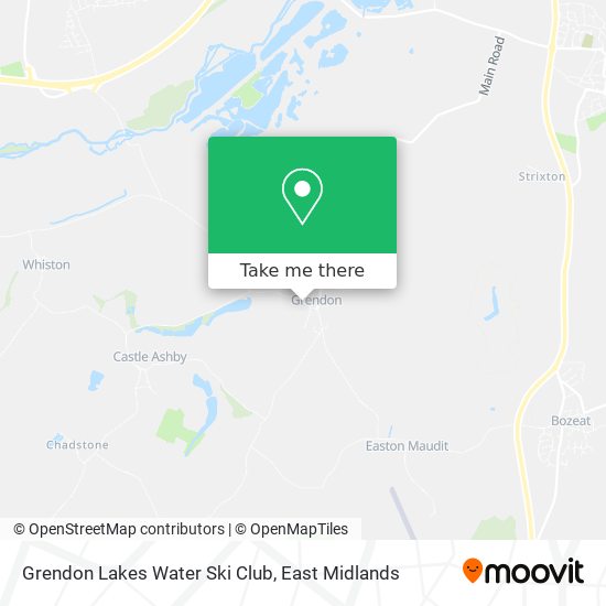 Grendon Lakes Water Ski Club map