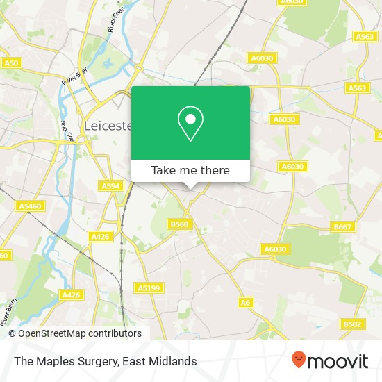 The Maples Surgery map
