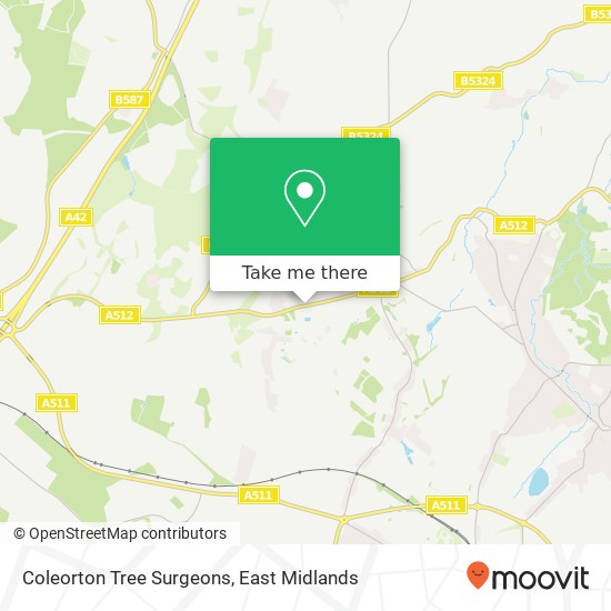 Coleorton Tree Surgeons map