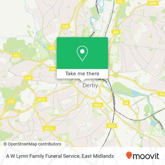 A W Lymn Family Funeral Service map