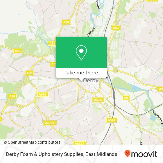 Derby Foam & Upholstery Supplies map