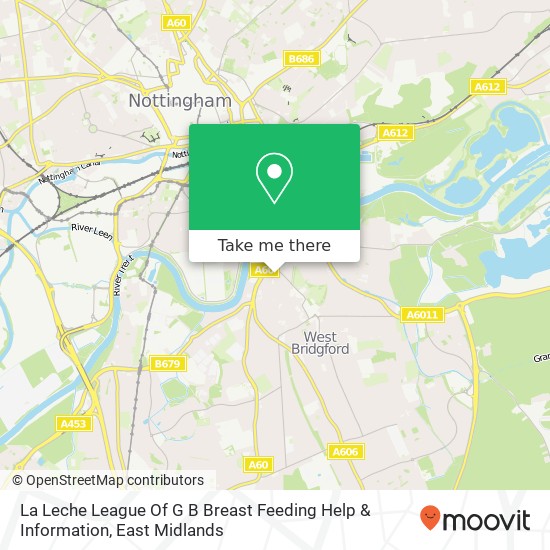 La Leche League Of G B Breast Feeding Help & Information map
