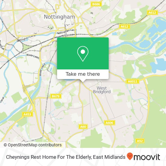 Cheynings Rest Home For The Elderly map