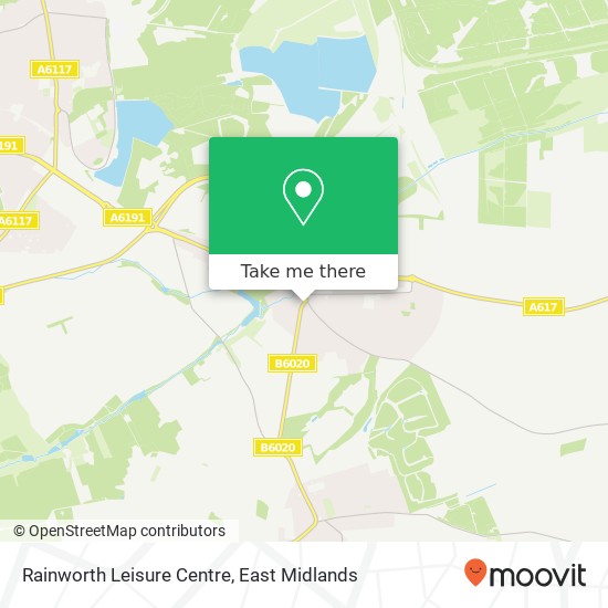 Rainworth Leisure Centre map