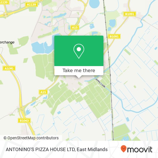ANTONINO'S PIZZA HOUSE LTD map