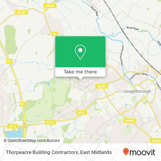 Thorpeacre Building Contractors map