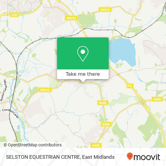 SELSTON EQUESTRIAN CENTRE map