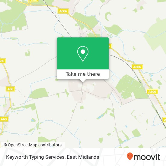 Keyworth Typing Services map