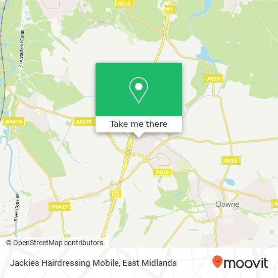 Jackies Hairdressing Mobile map