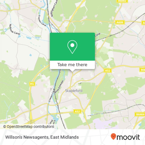 Willson's Newsagents map