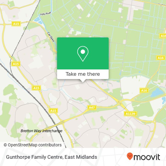 Gunthorpe Family Centre map