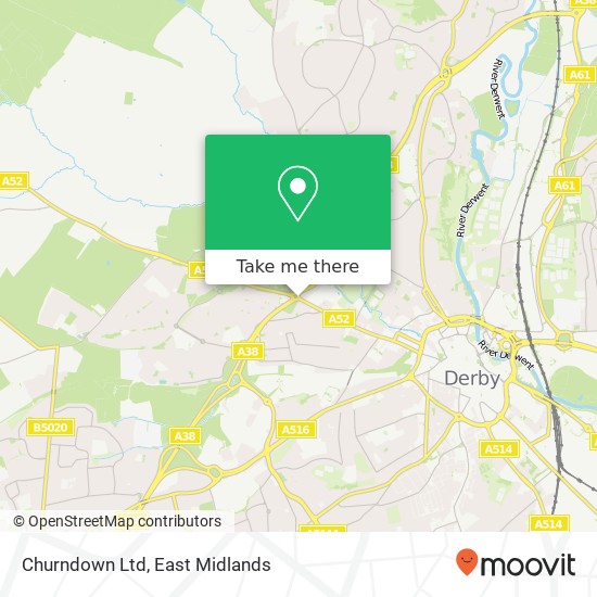 Churndown Ltd map