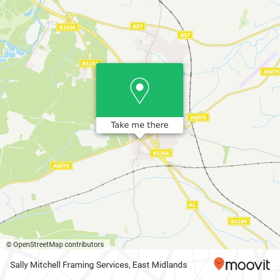 Sally Mitchell Framing Services map
