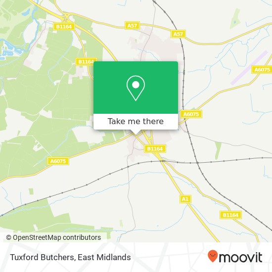 Tuxford Butchers map