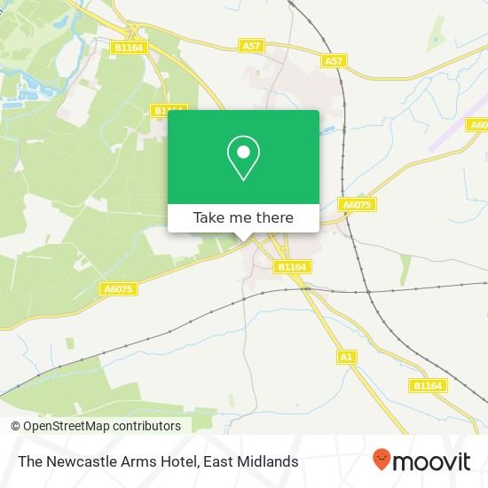 The Newcastle Arms Hotel map
