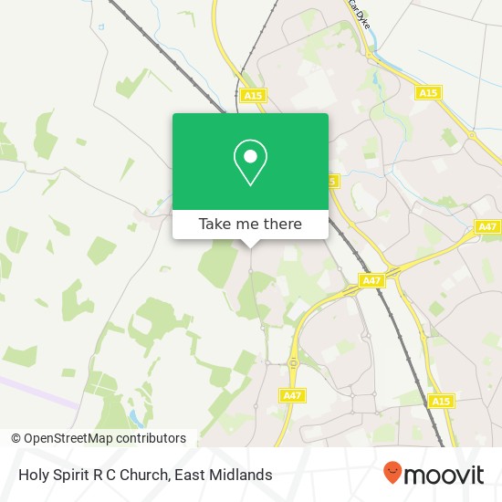 Holy Spirit R C Church map