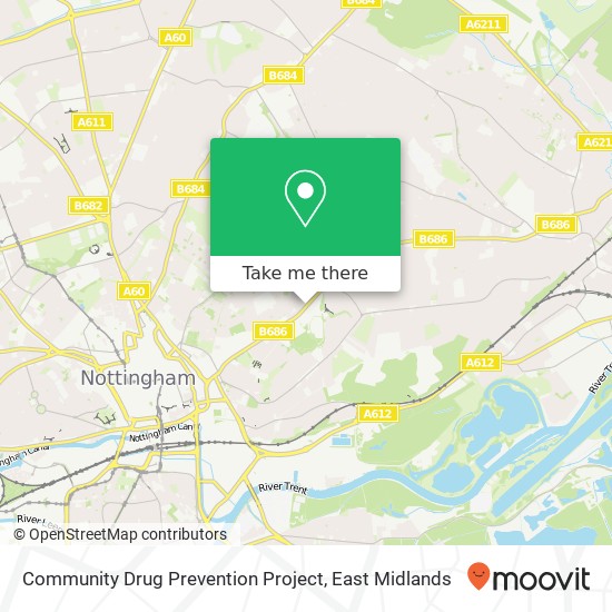 Community Drug Prevention Project map