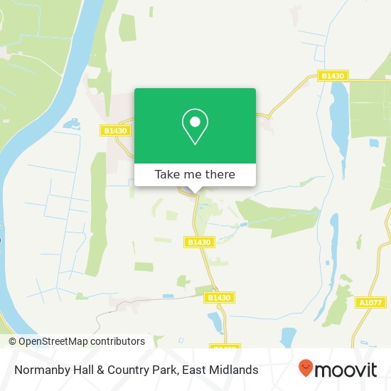 Normanby Hall & Country Park map