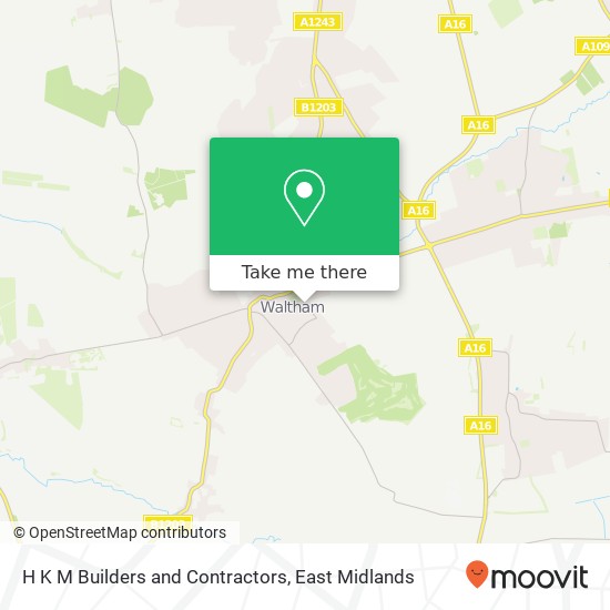 H K M Builders and Contractors map