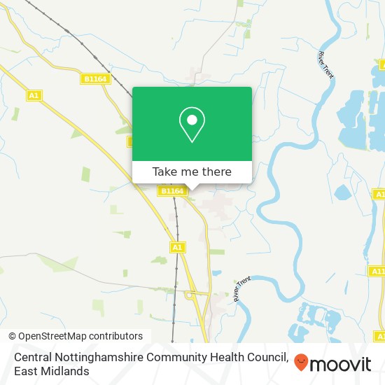 Central Nottinghamshire Community Health Council map