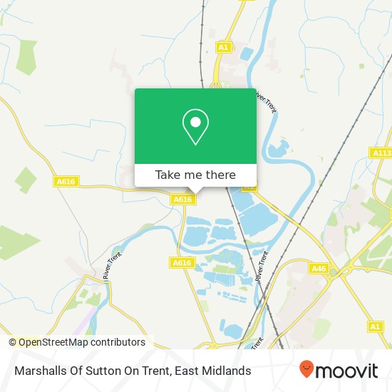 Marshalls Of Sutton On Trent map