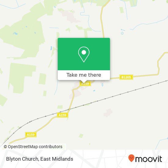 Blyton Church map