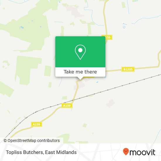 Topliss Butchers map