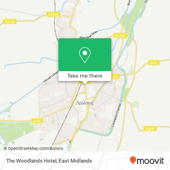 The Woodlands Hotel map