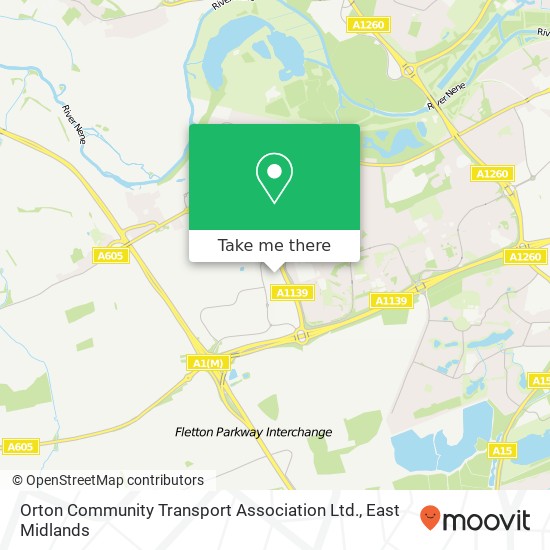 Orton Community Transport Association Ltd. map
