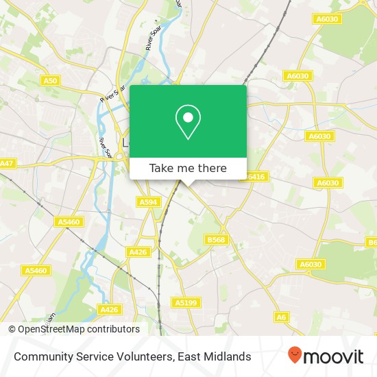 Community Service Volunteers map