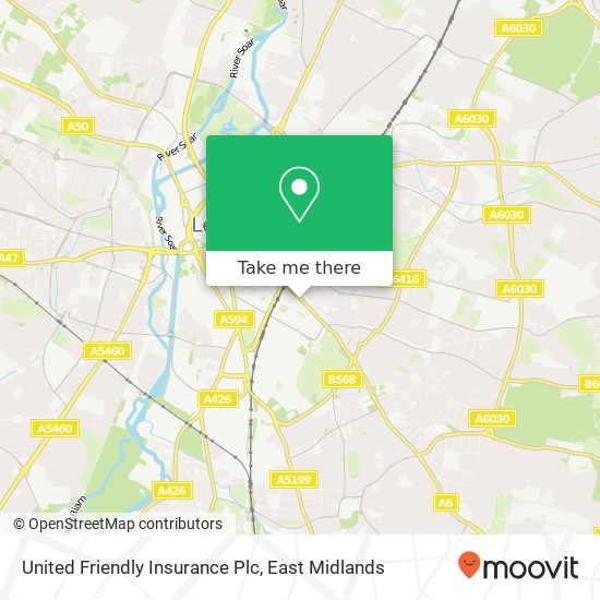 United Friendly Insurance Plc map