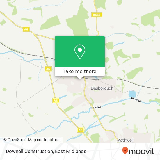Downell Construction map