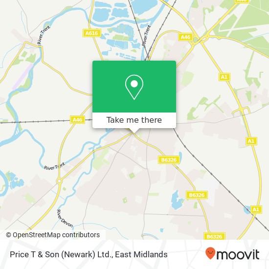 Price T & Son (Newark) Ltd. map