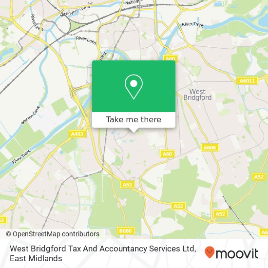 West Bridgford Tax And Accountancy Services Ltd map