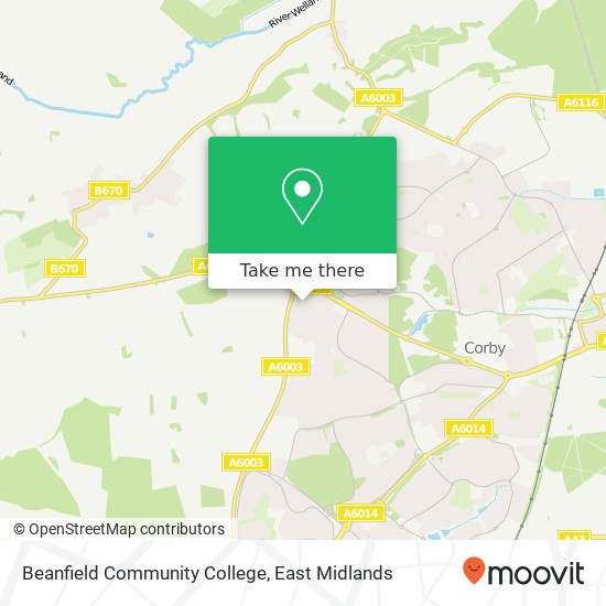 Beanfield Community College map