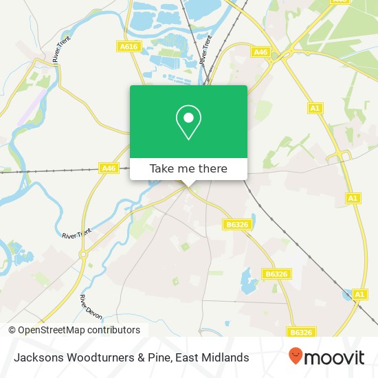 Jacksons Woodturners & Pine map