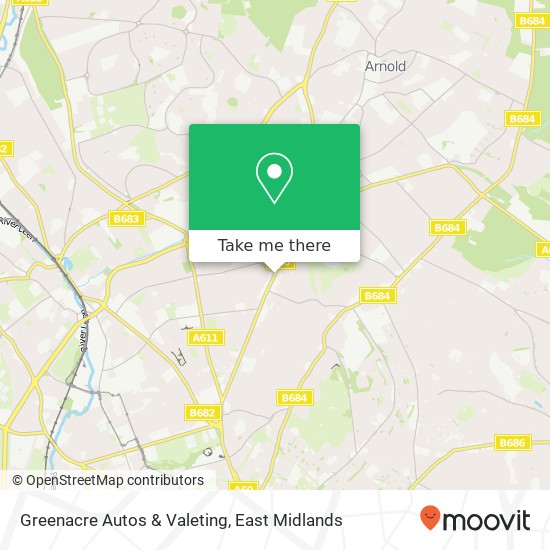 Greenacre Autos & Valeting map