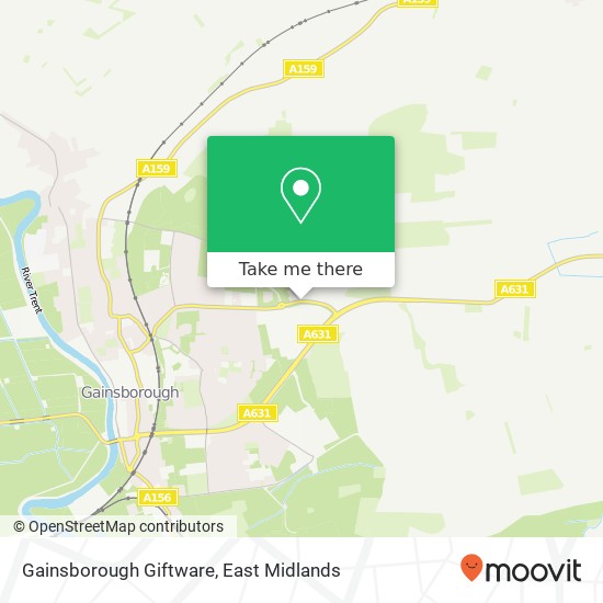Gainsborough Giftware map
