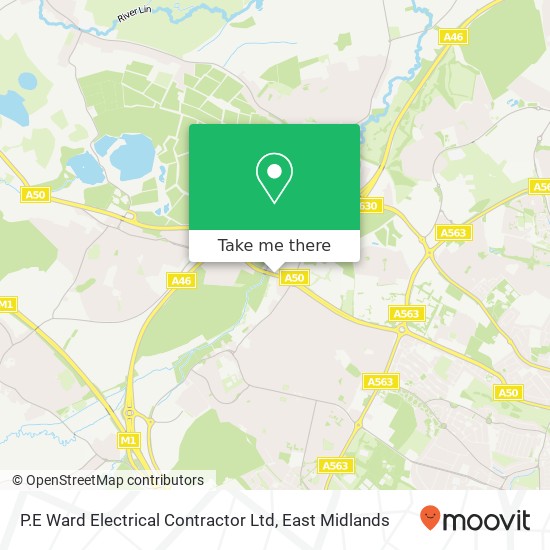 P.E Ward Electrical Contractor Ltd map