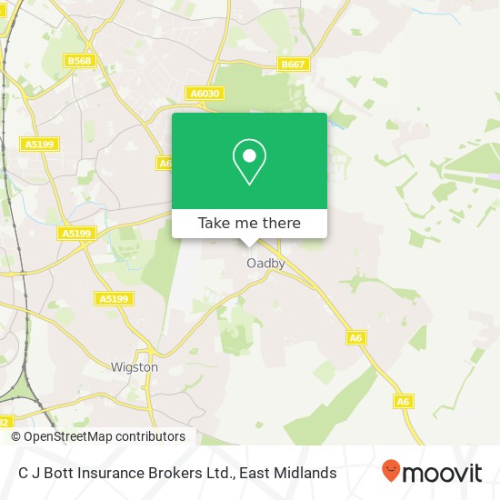 C J Bott Insurance Brokers Ltd. map