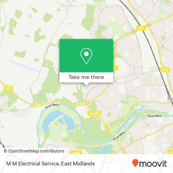 M M Electrical Service map