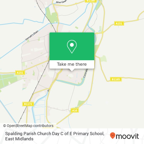 Spalding Parish Church Day C of E Primary School map