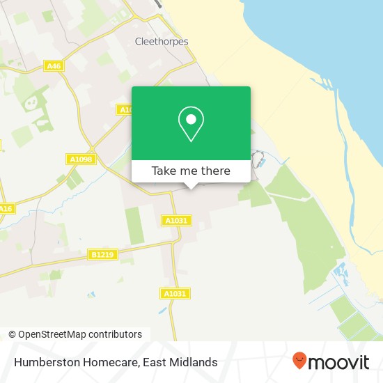 Humberston Homecare map