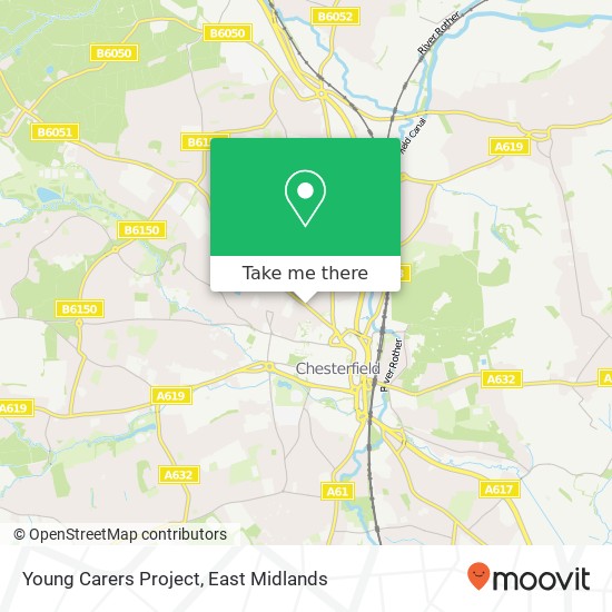 Young Carers Project map