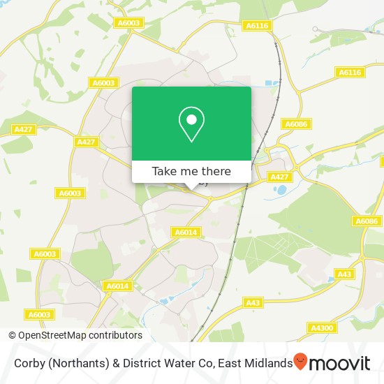Corby (Northants) & District Water Co map