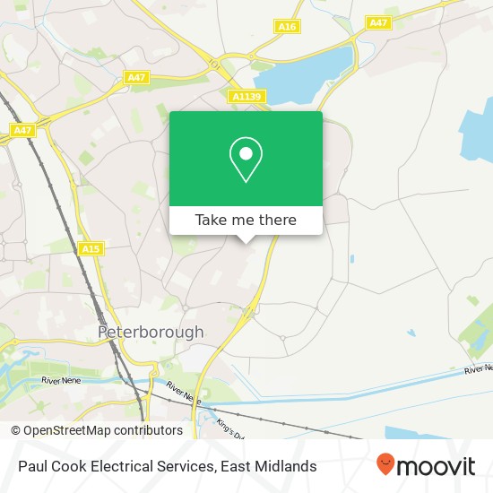 Paul Cook Electrical Services map