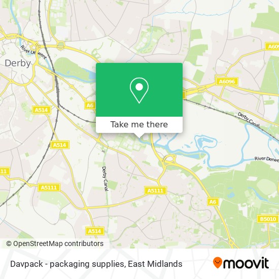 Davpack - packaging supplies map