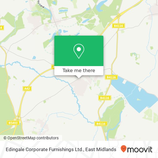 Edingale Corporate Furnishings Ltd. map